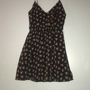 Black Dress With Floral Design
